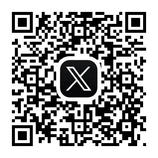公式XのQRコード
